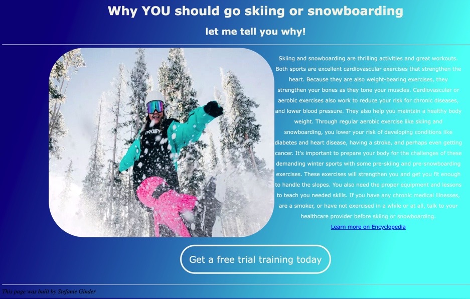 Snowboarding